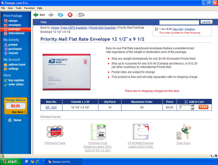 USPS Free Shipping Supplies, Free Shipping Supply