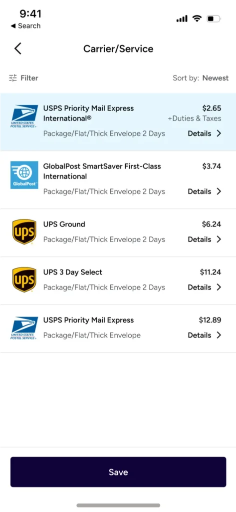 compare carrier rates